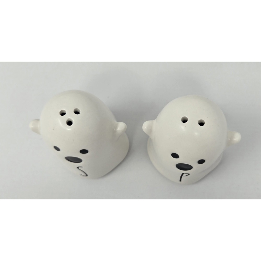Rae Dunn Ghost Salt Pepper Shaker Set Artisan Collection Halloween Decor 2023 - Picture 5 of 6